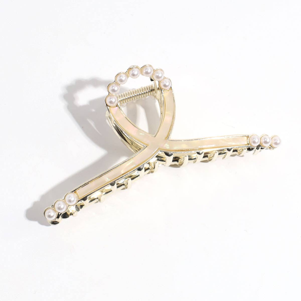 FASHION PERSONALITY LEOPARD PRINT PEARL HAIRPIN_CWAHA2329