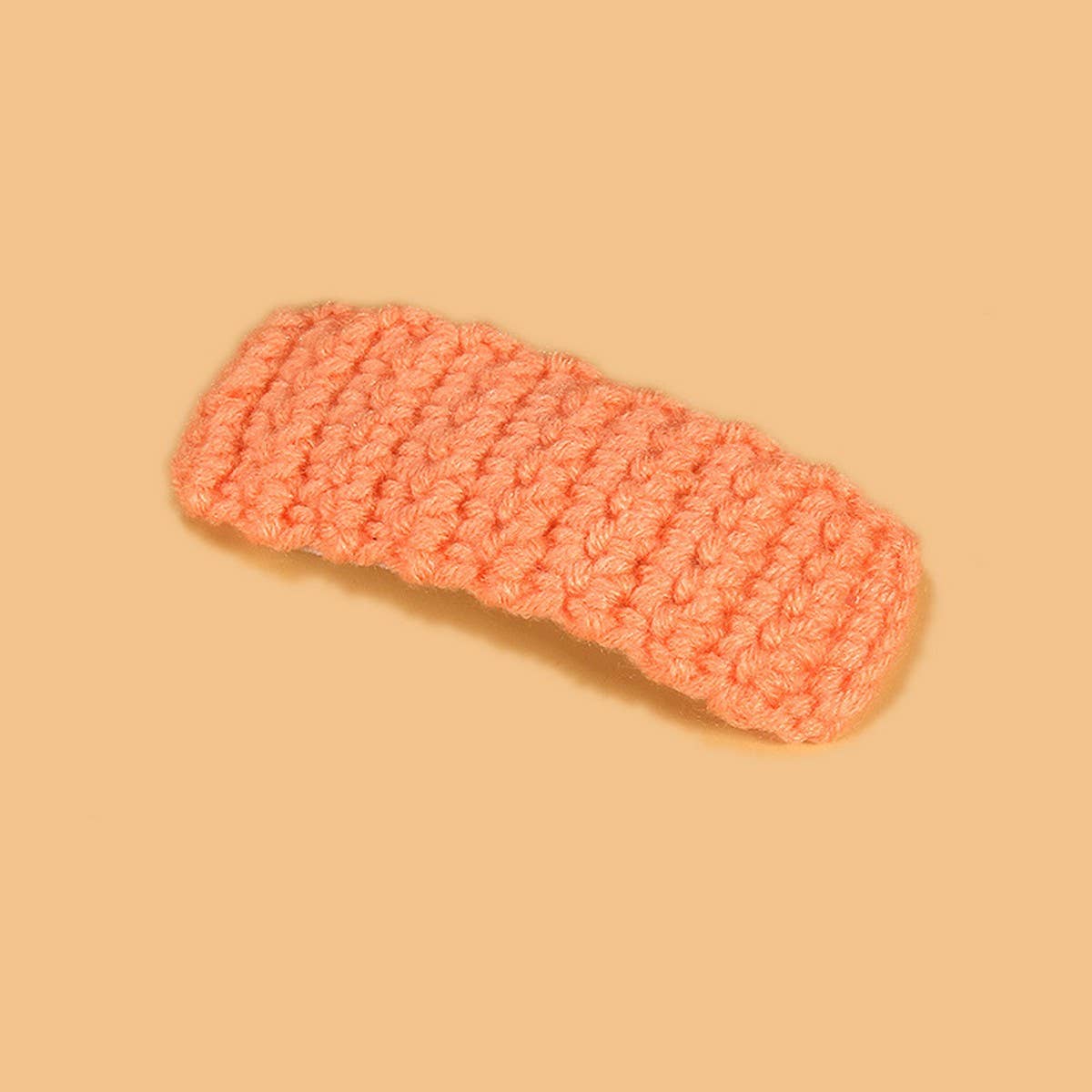Rectangular Hair Clip, Handmade Crochet Yarn Pin_CWASC0836