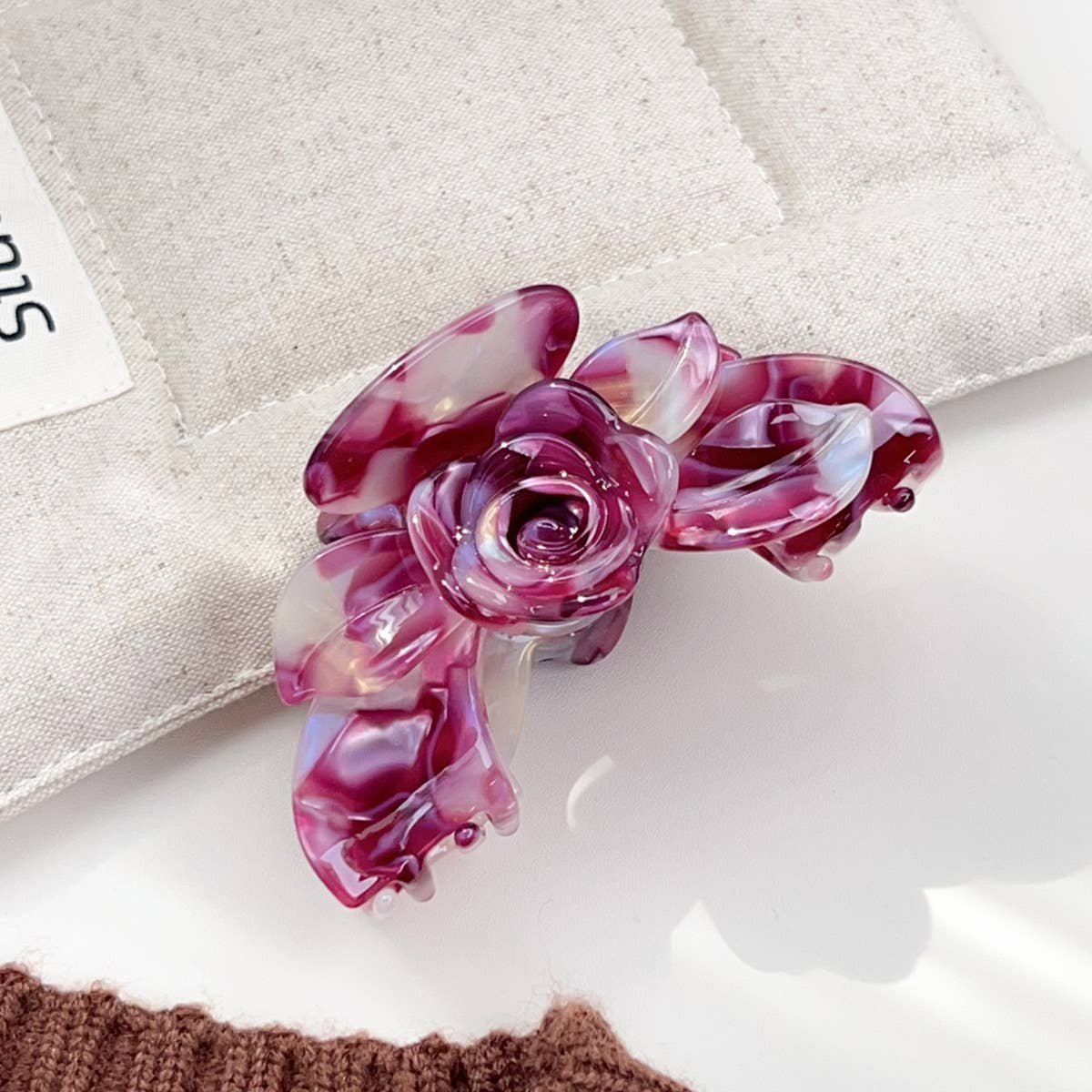 Acetic acid board flower hairpin tray hairpin