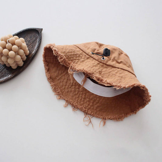 CHILDREN'S PERSONALIZED OLD FUR-EDGED BUCKET HAT_CWAH2866