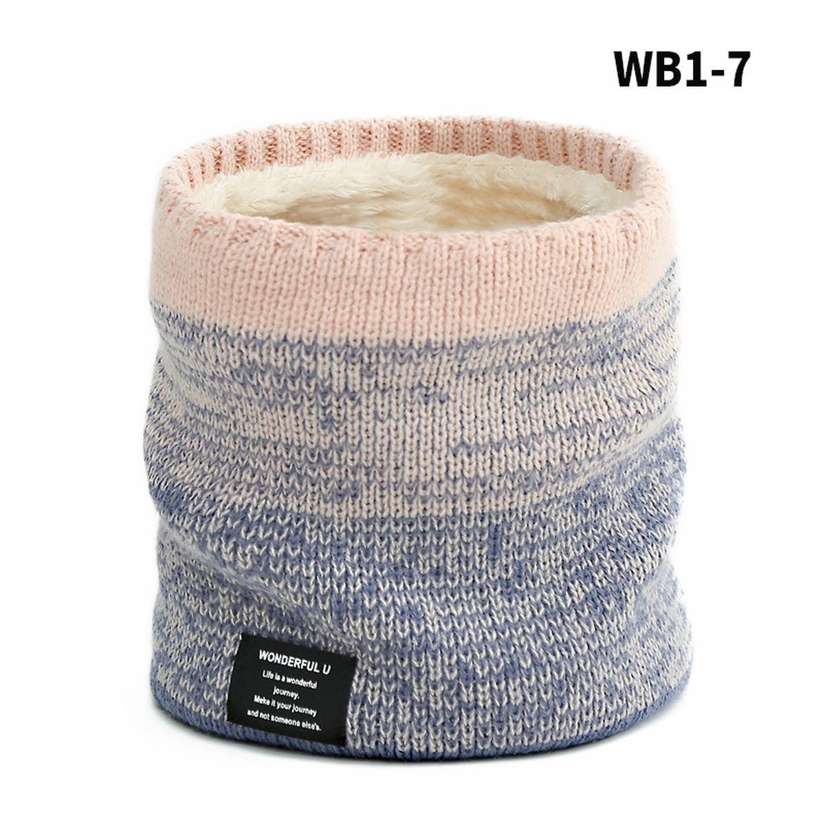WINTER THICK GRADIENT WOOL KNITTED SCARF FOR WOMEN