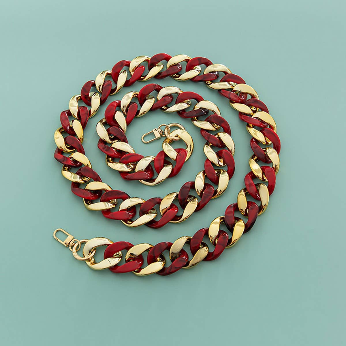 Large Resin Acrylic Bag Chain,Wide Shoulder Strap