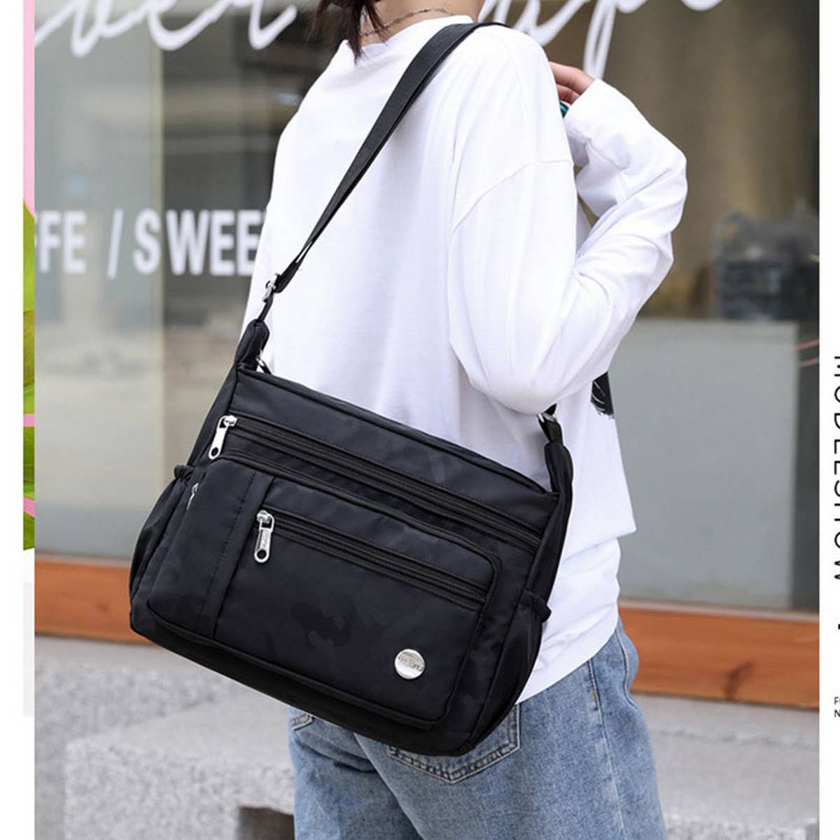 FASHION OXFORD CLOTH CROSSBODY SHOULDER BAG_CWASC1726