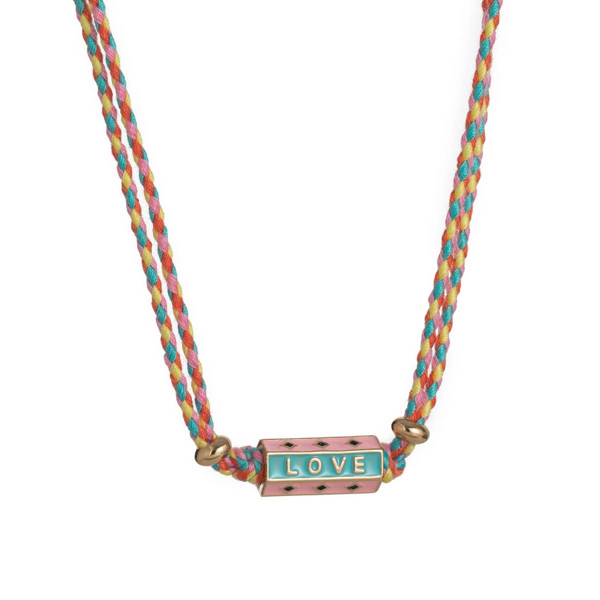 Boho LOVE Pendant Necklace ??Colorful Gold-Plated_CWMM6972
