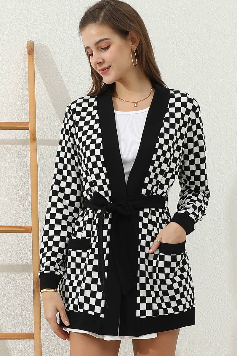 CWOCAL532_LONG SLEEVE SHORT ROVE CARDIGAN WITH POCKETS