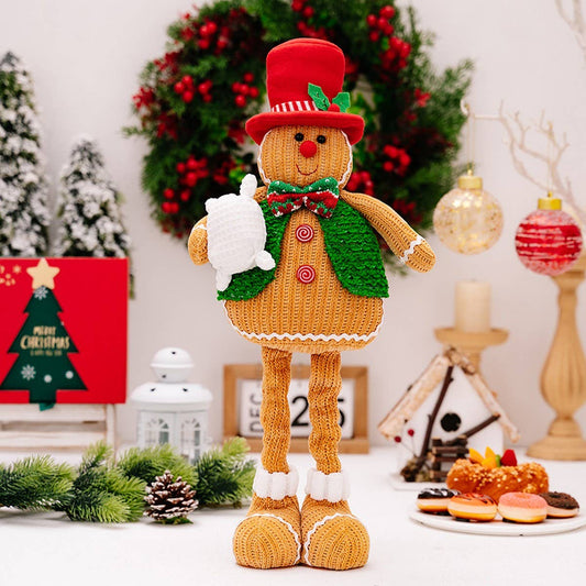 CWMM10319_CHRISTMAS GINGERBREAD STRETCH DOLL DECORATION