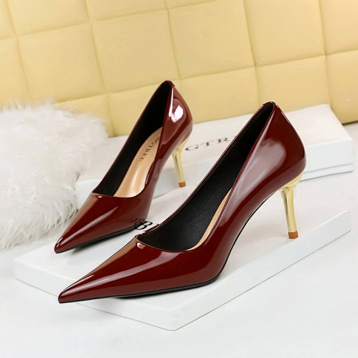 SIMPLE SHALLOW POINTED TOE HIGH HEELS_CWSHH0063