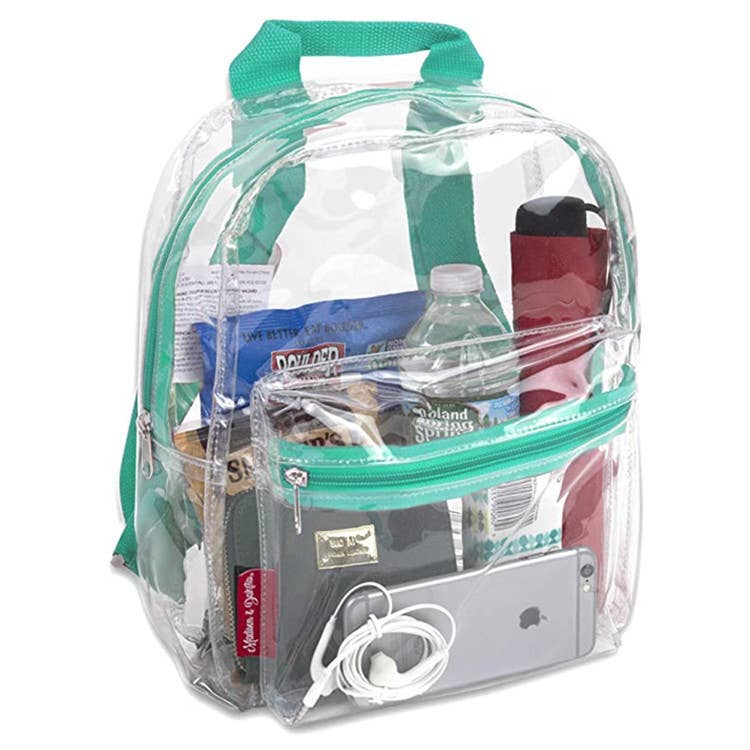 ransparent PVC waterproof small schoolbag