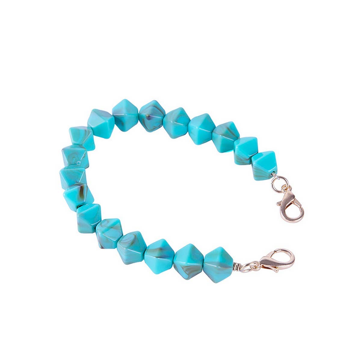 Colorful Acrylic Irregular Bead Bag Chain 11.81in