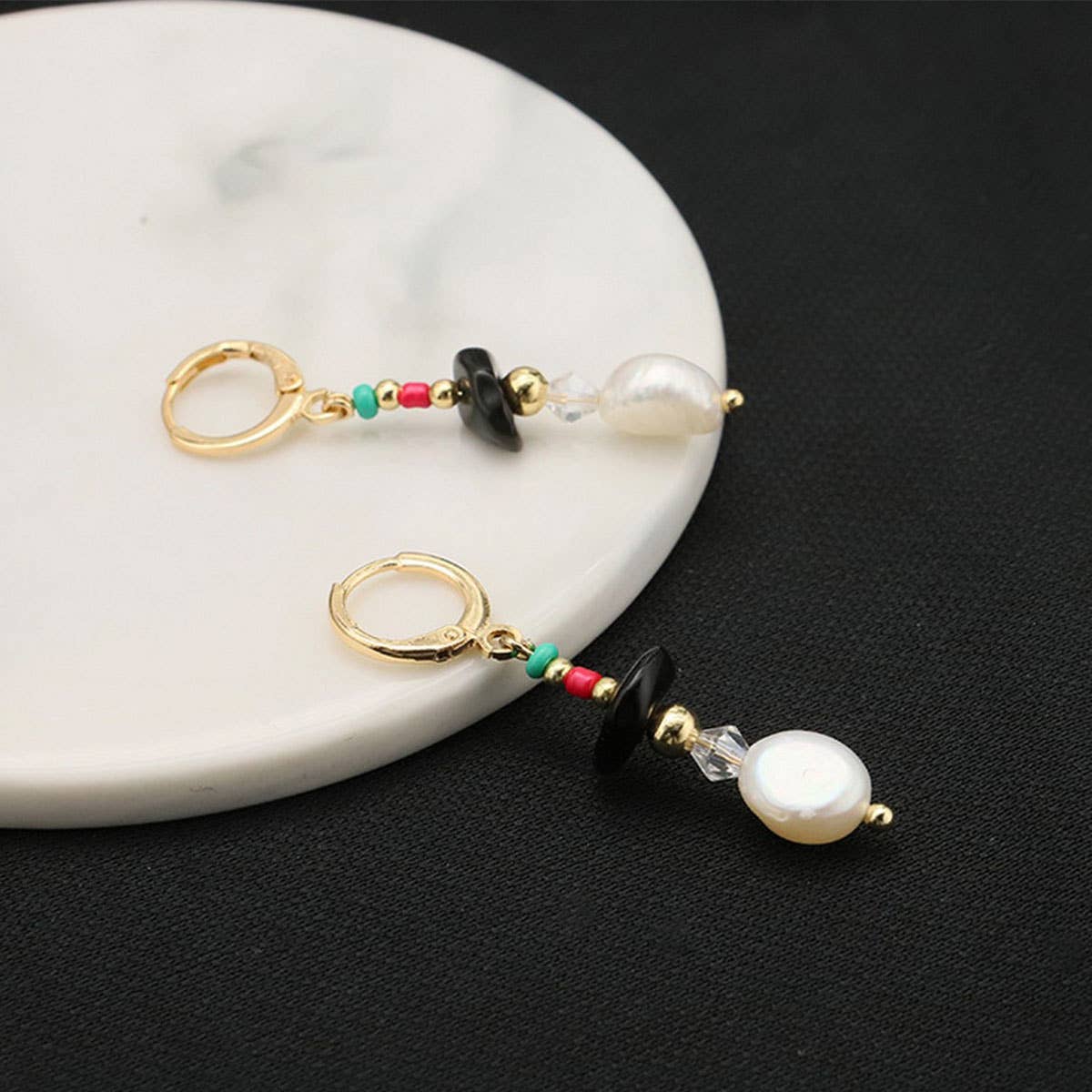 HIGH-GRADE RETRO NATURAL PEARL EARRINGS FOR WOMEN