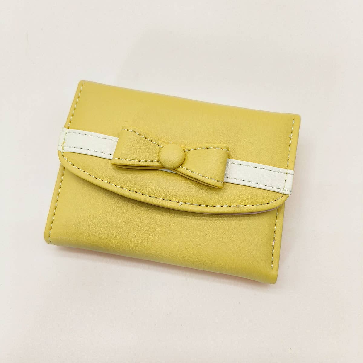 SQUARE LARGE CAPACITY BOW DECORATIVE WALLET_CWAB1629