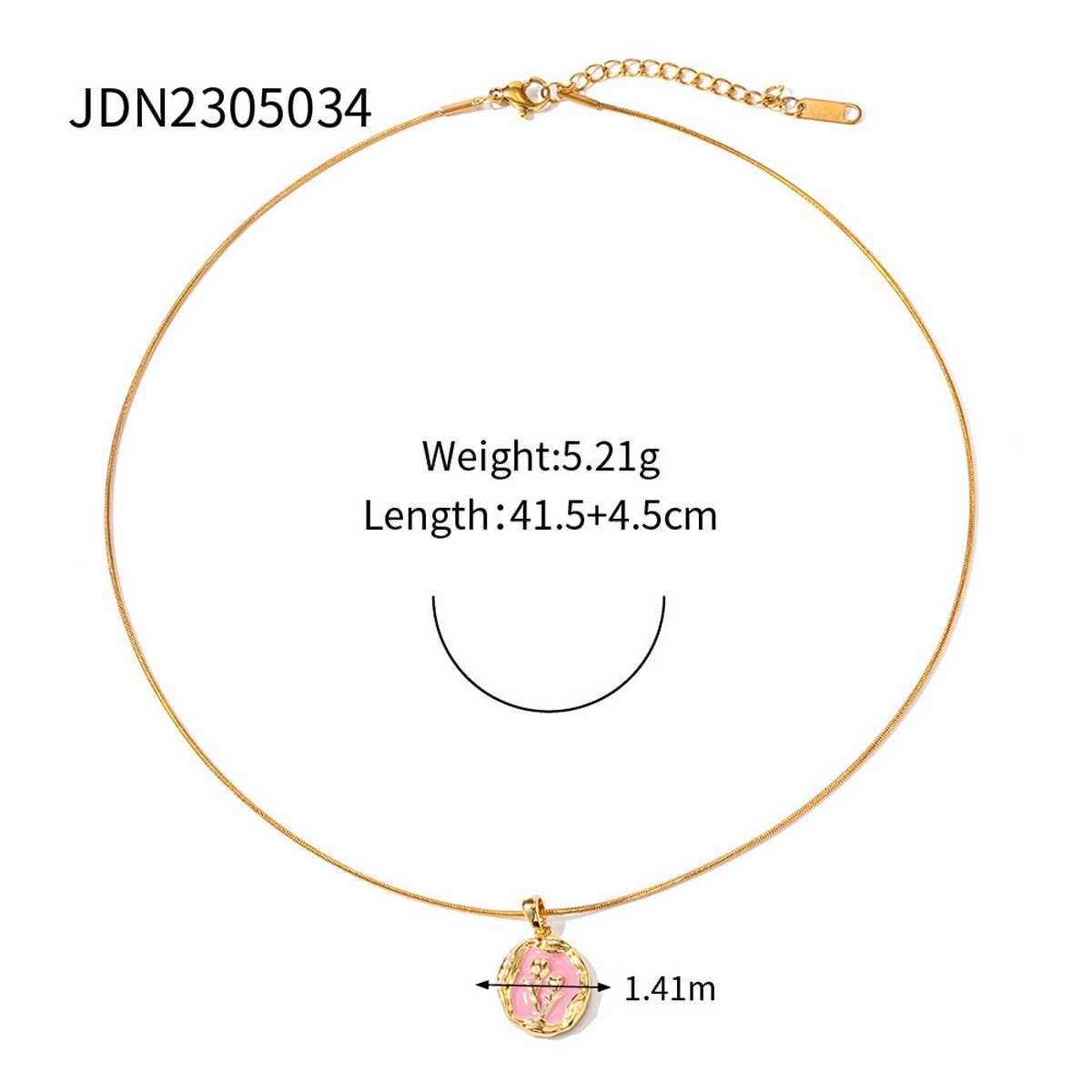 FRENCH RETRO LOVE FLOWER CLAVICLE CHAIN