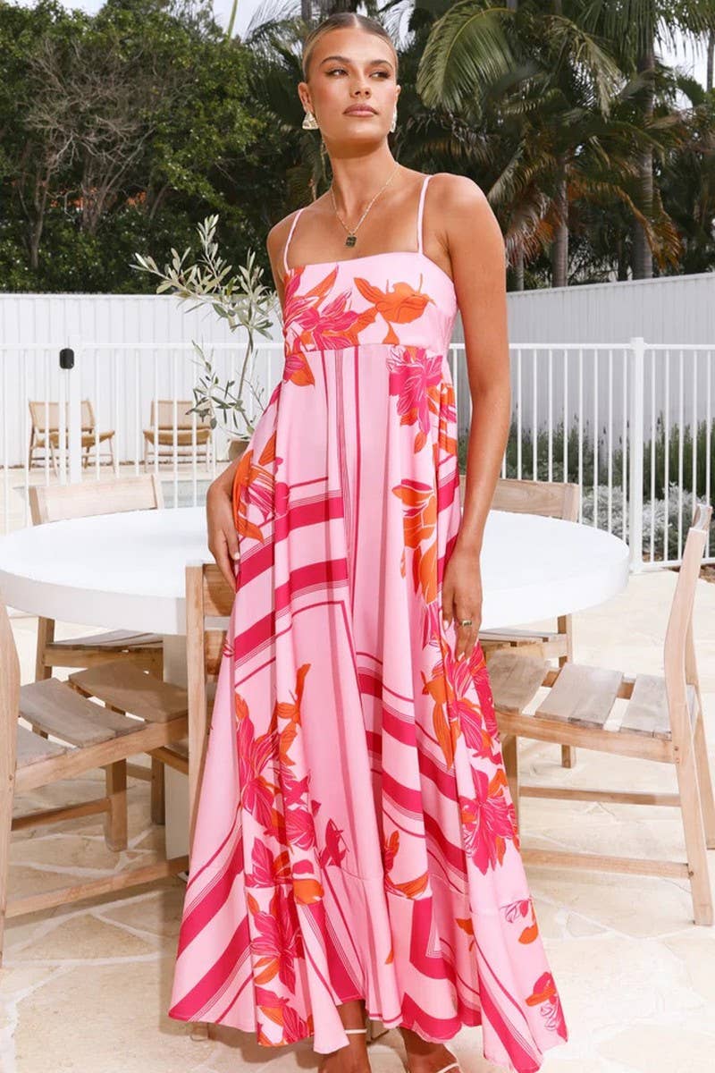 CWDMD5535_SUMMER SLEEVELESS SEXY A-LINE SUSPENDER DRESS