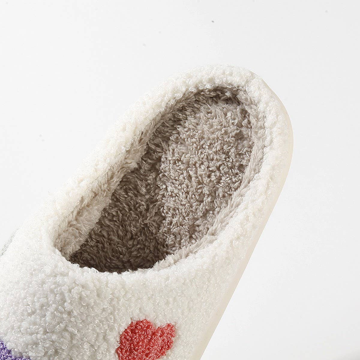 COLORFUL HEART-SHAPED WARM COTTON SLIPPERS