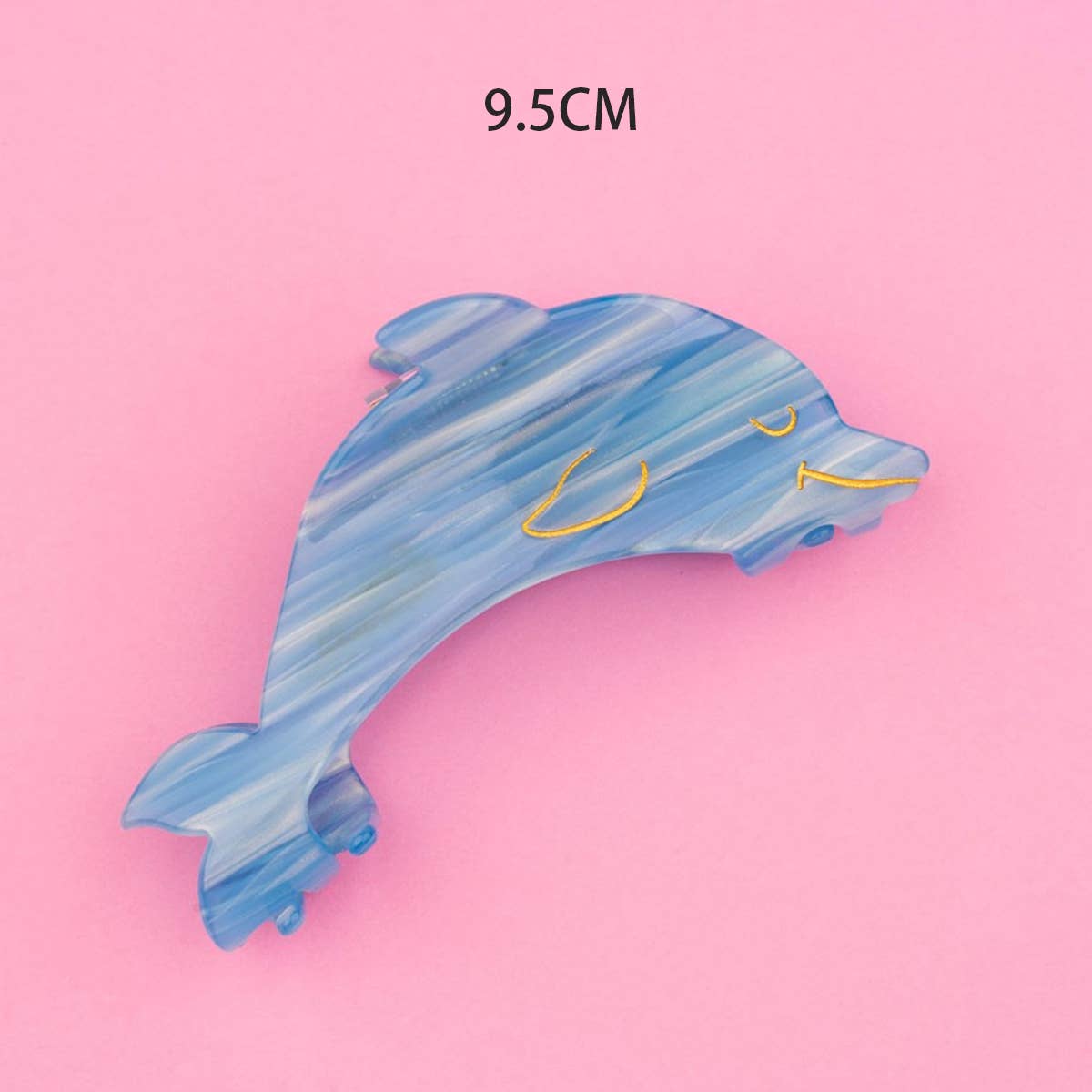 OCEAN BEACH FISH SEASHELL ACRYLIC HAIR CLAW CLIPS _CWAHA0552