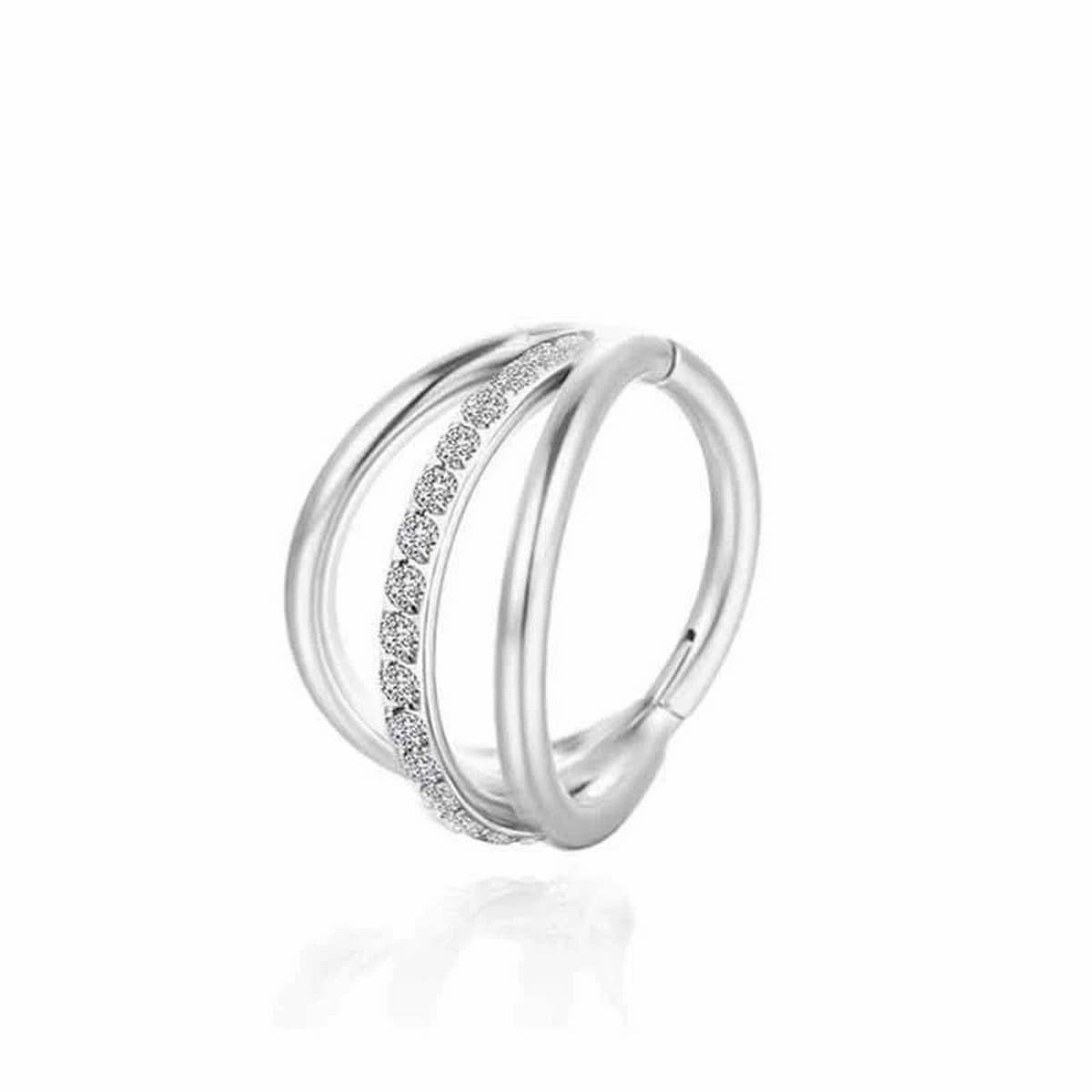 316 Stainless Steel Closed Hoop Nose Ring_CWMM9521