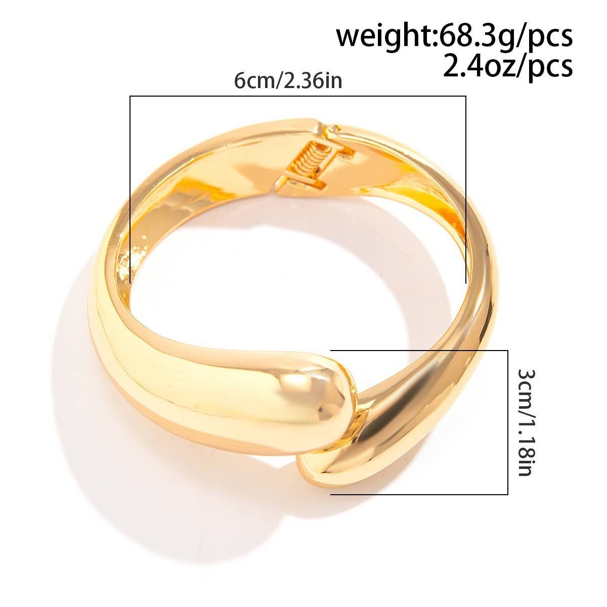DESIGN IRREGULAR FASHION ALLOY SMOOTH BRACELET