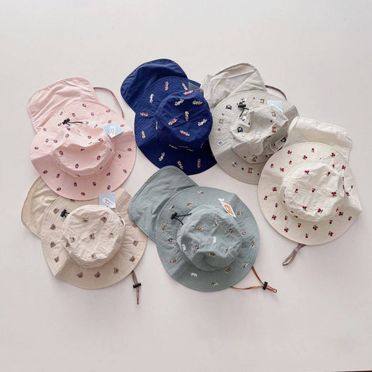 CHILDREN'S FASHION CARTOON QUICK DRY FISHERMAN HAT_CWAH2865