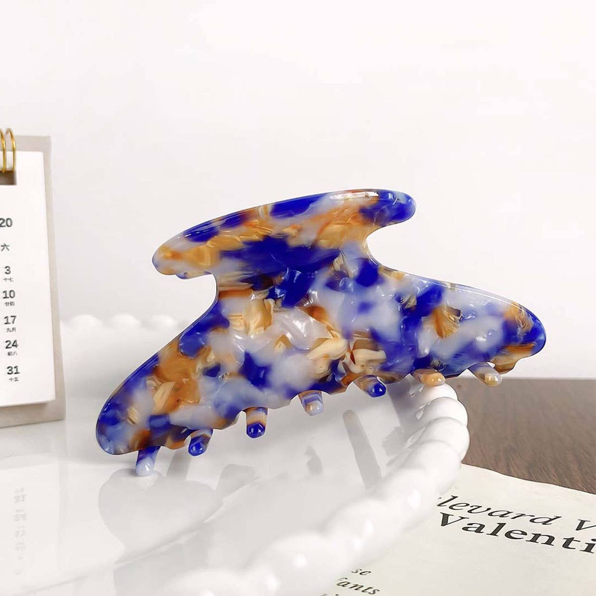 Colored dopamine acetate plate gripper hair clips