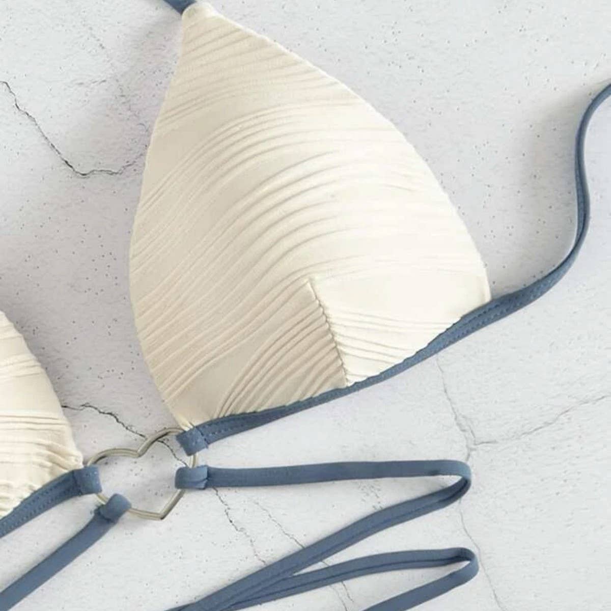 Hard Cup Bikini Set - Tie Side Sexy Swimsuit