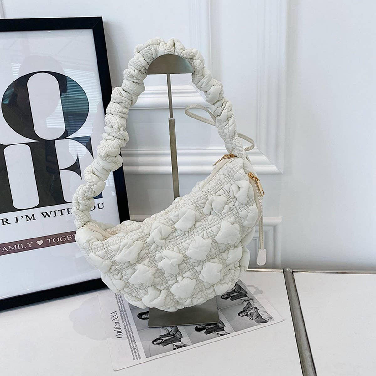 Dumpling Puff Cloud Bag Shoulder Crossbody_CUAB00459