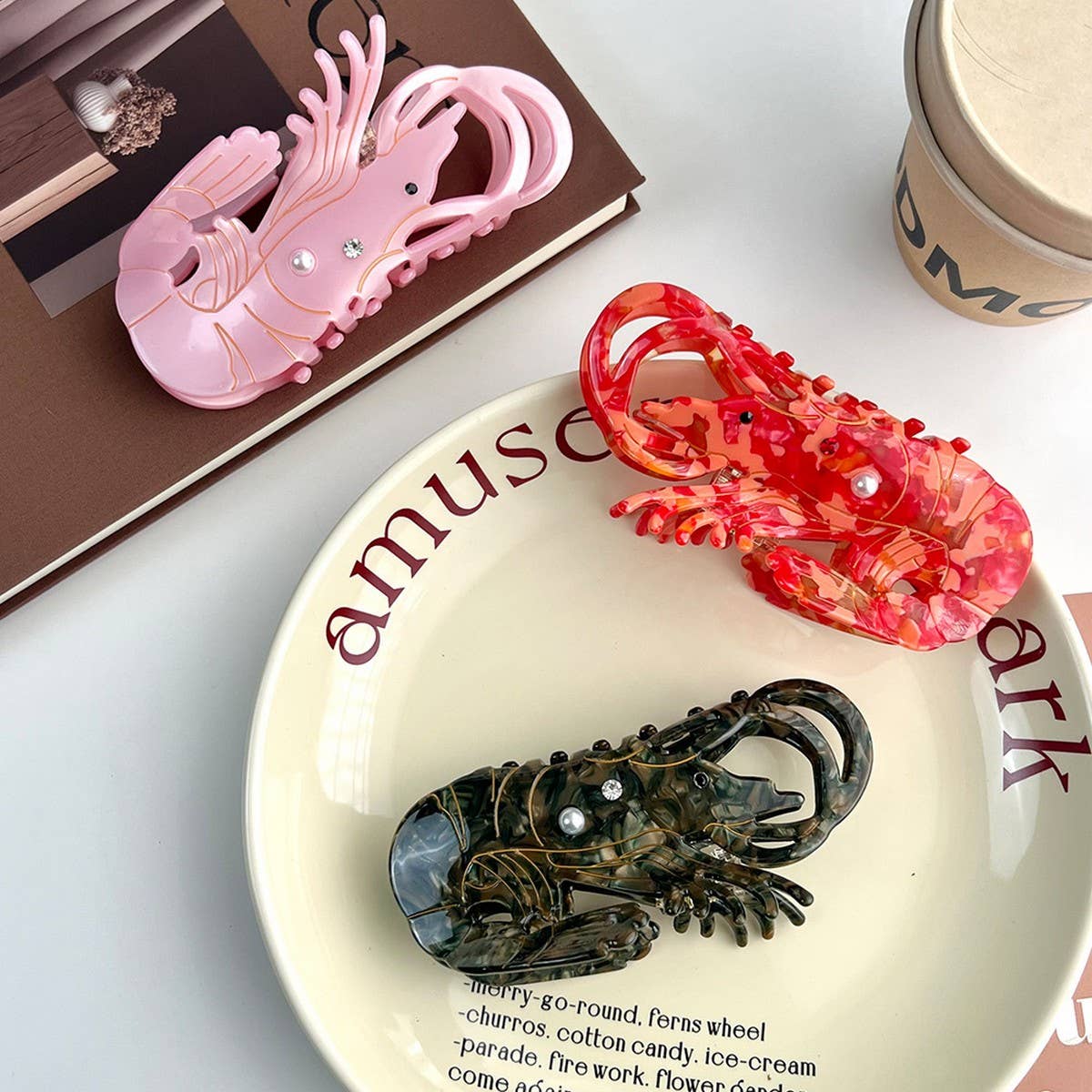 Ocean Creatures Acetate Hair Claw Clip_CWAHA5742