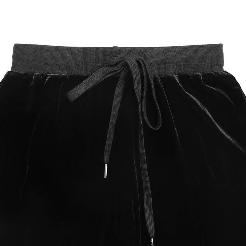 Spicy girl velvet slightly sagging long pants