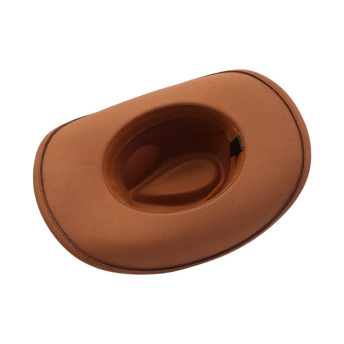 Western Ethnic  Felt Cowboy Fedora Hat_CWAH04446