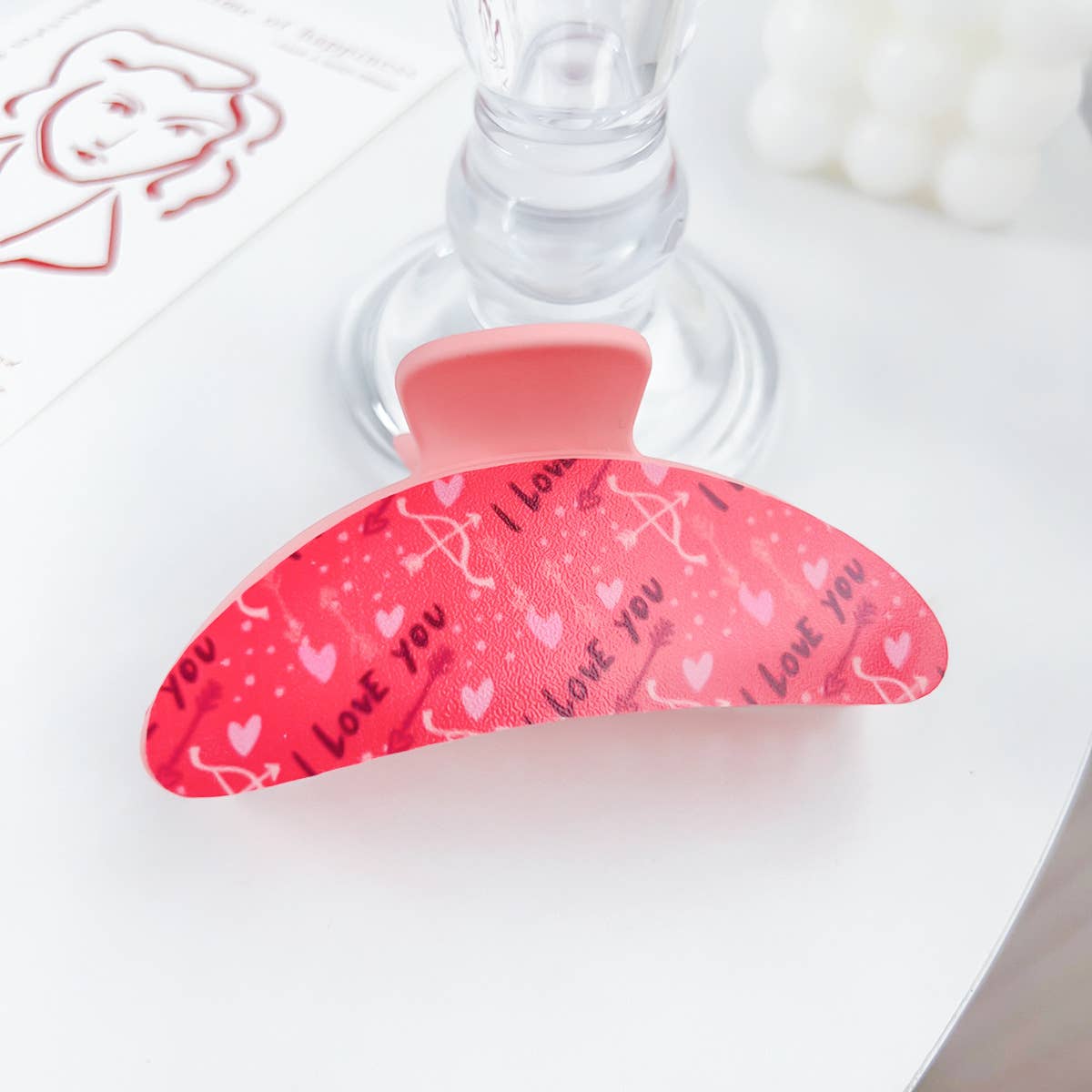 Romantic love plastic hairpins Valentine's Day