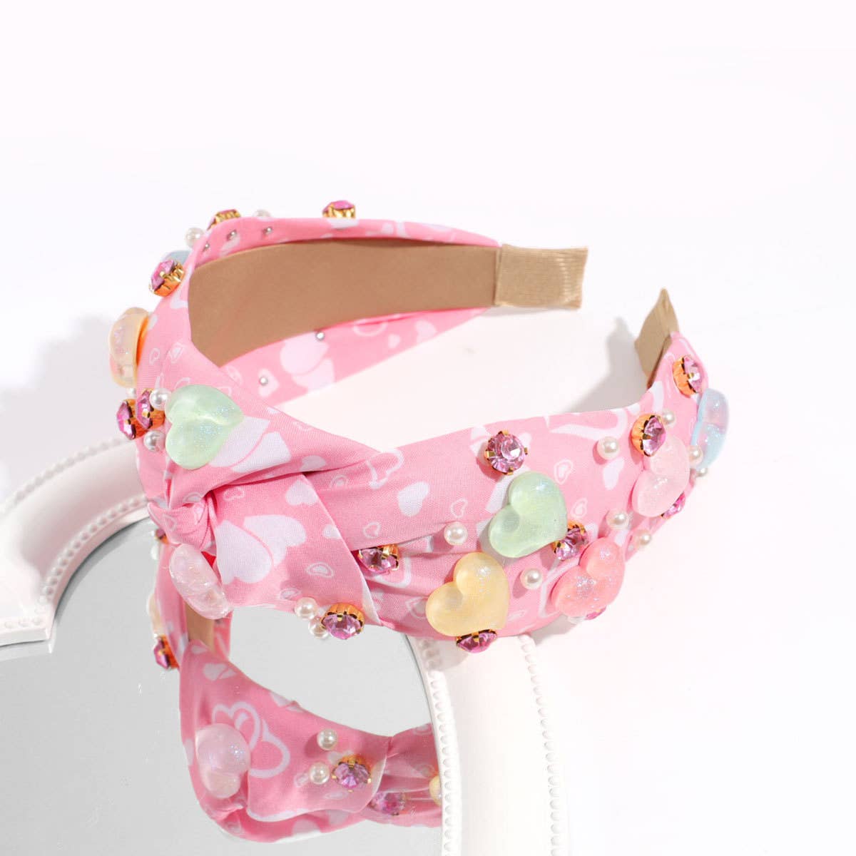 VERSATILE WIDE KNOTTED HEART HEADBAND