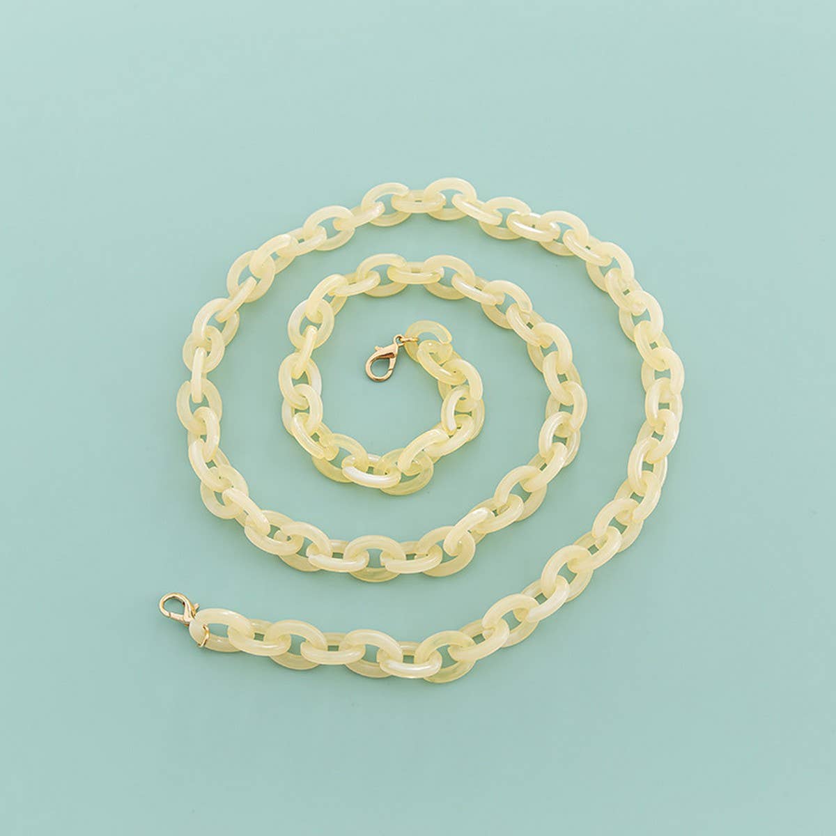 47" Oval 0.67*0.98" Acrylic Chain Bag Strap_CWMM5099