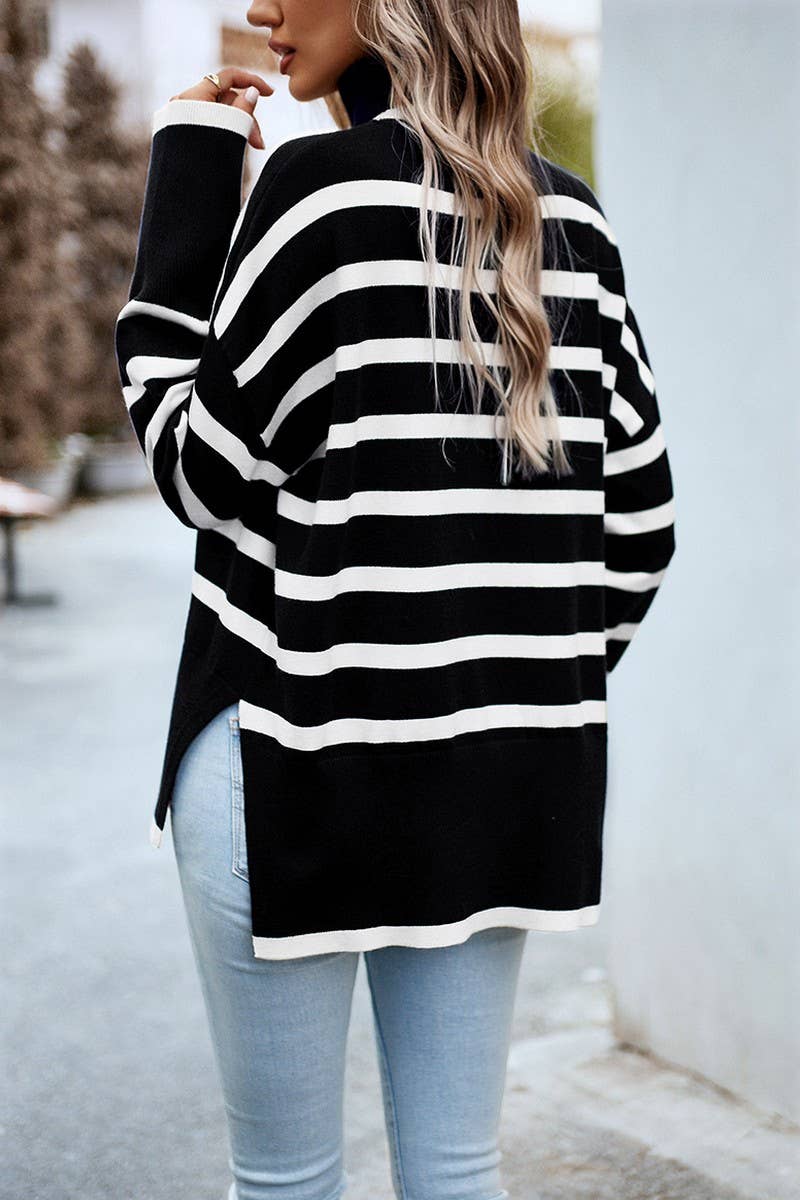 CWOSWL1631_Turtle Neck Long Sleeve Pullover Sweater