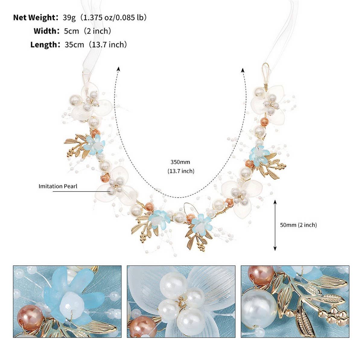 VINTAGE PEARL BRIDAL HAIR ACCESSORIES