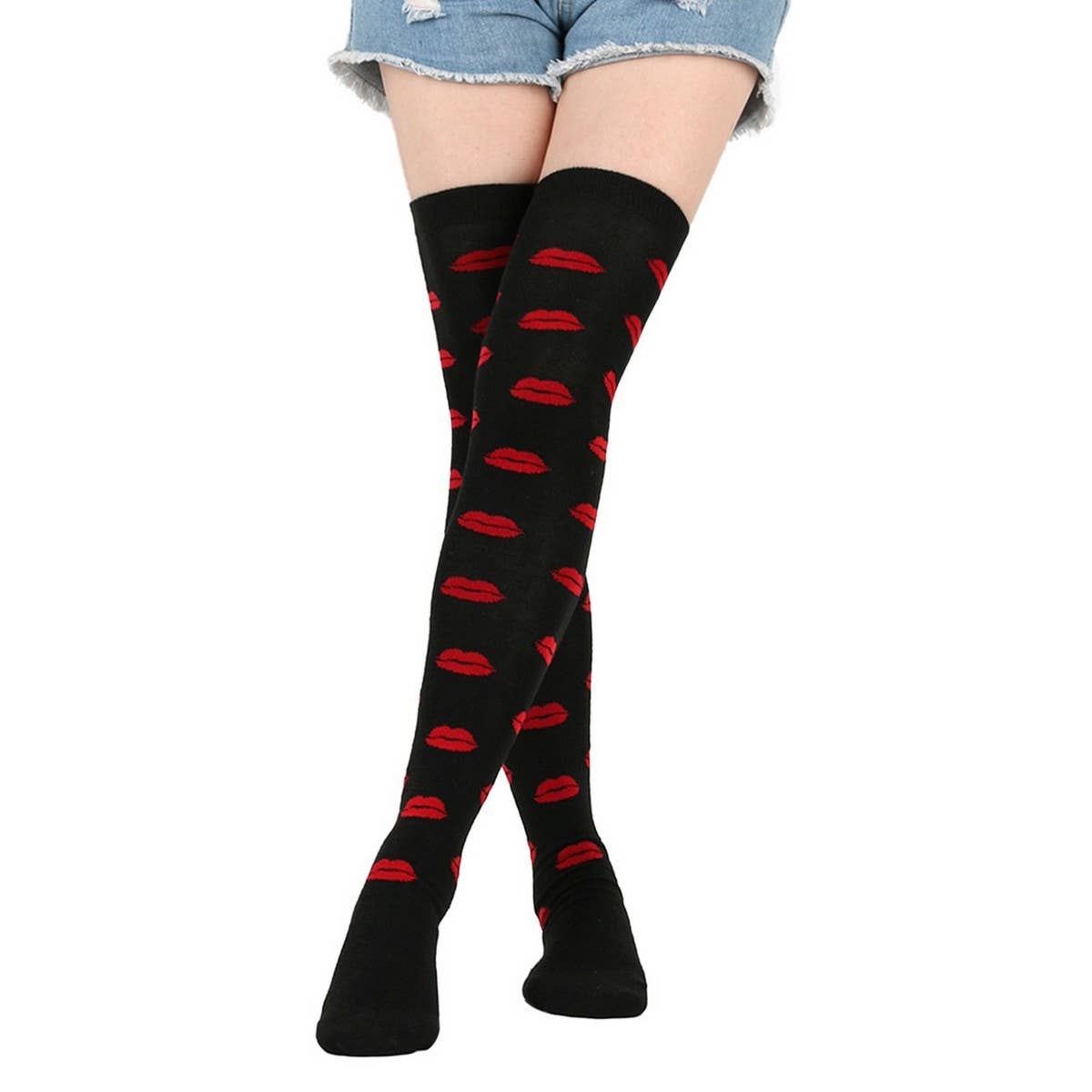 CWMM10068_VALENTINE DAY KNEE-HIGH SOCKS FOR DATE &AMP PARTY