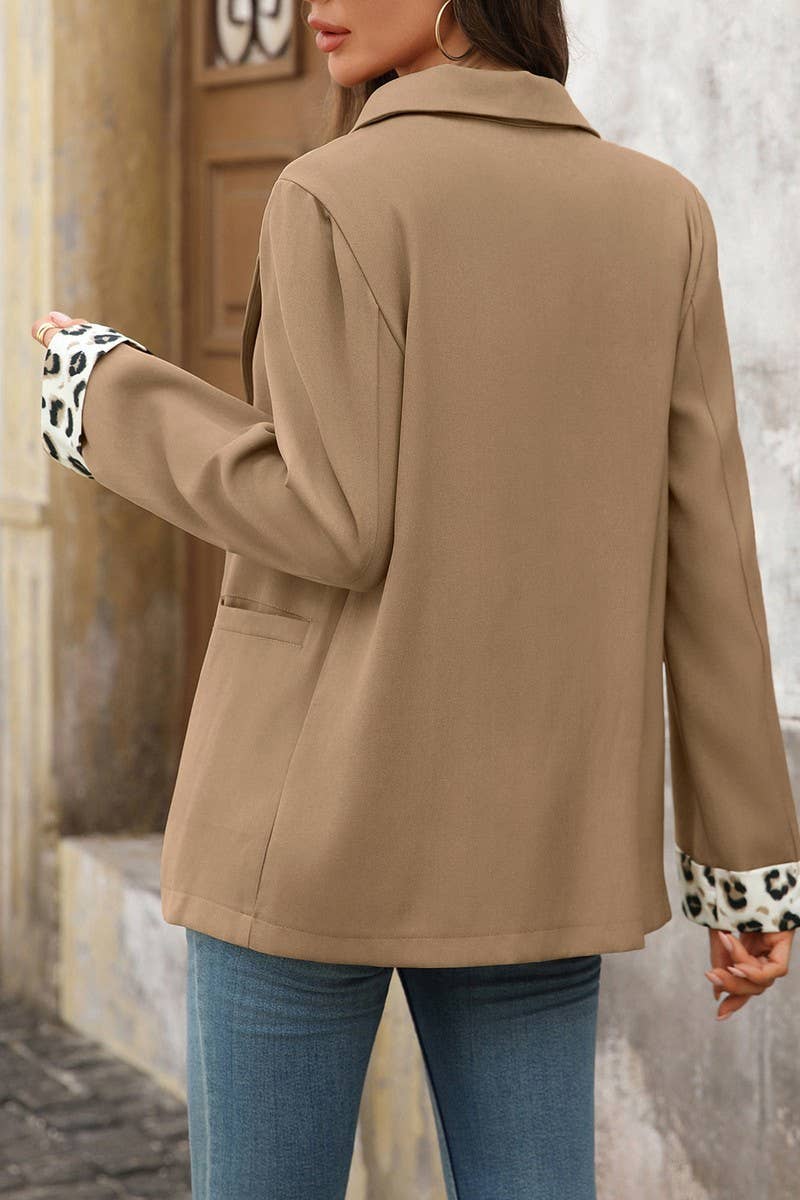 CWOBL00215_RETRO LEOPARD PRINT COMMUTER SUIT JACKET