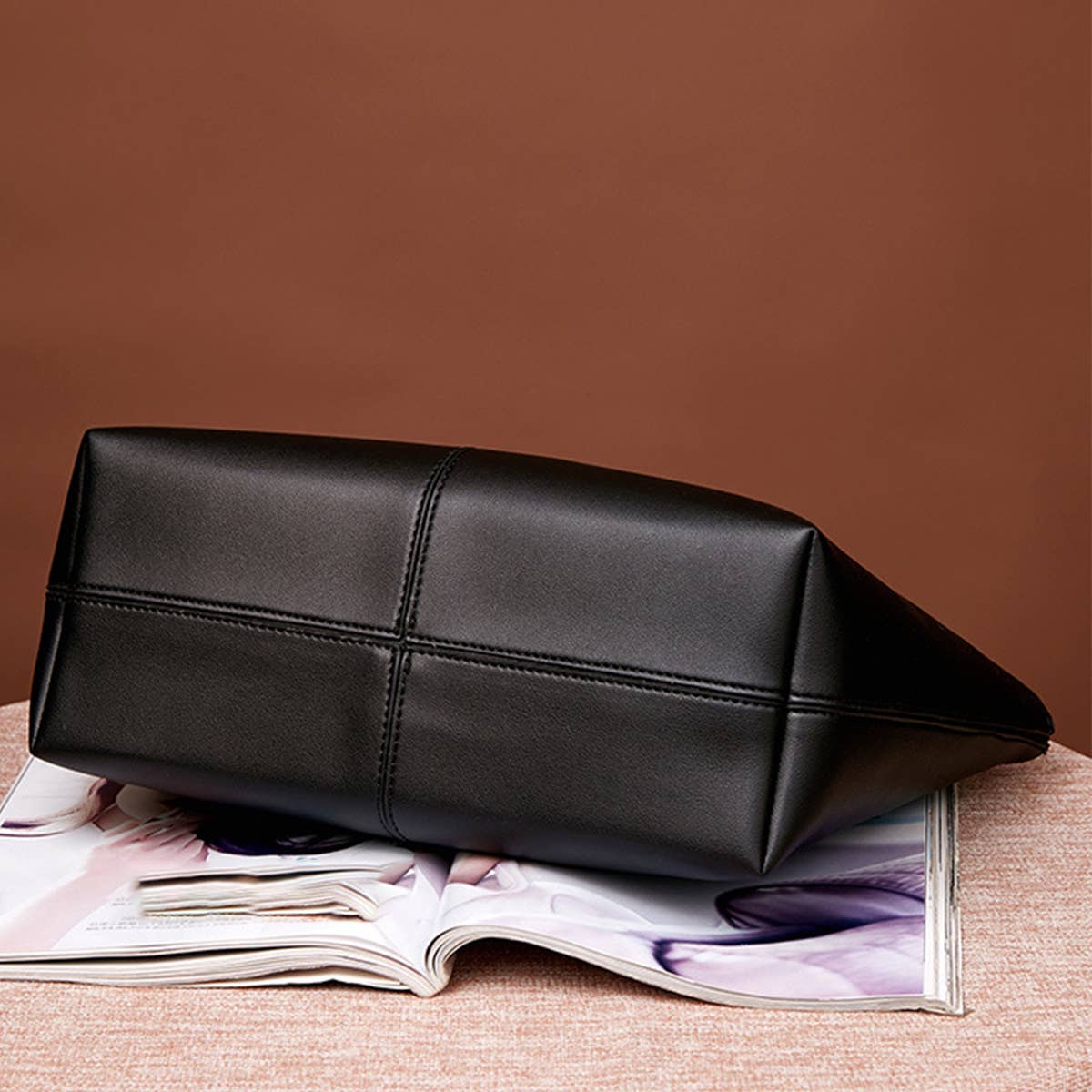 CWAB4843_SIMPLE CASUAL LARGE CAPACITY SHOULDER TOTE BAG