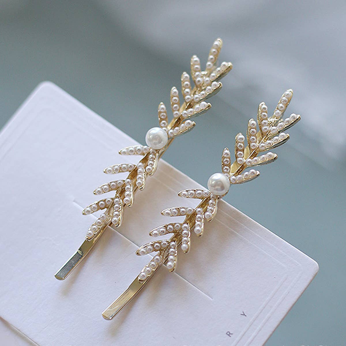 FOREST FAIRY PEARL ALLOY HAIR CLIP_CWAHA1226