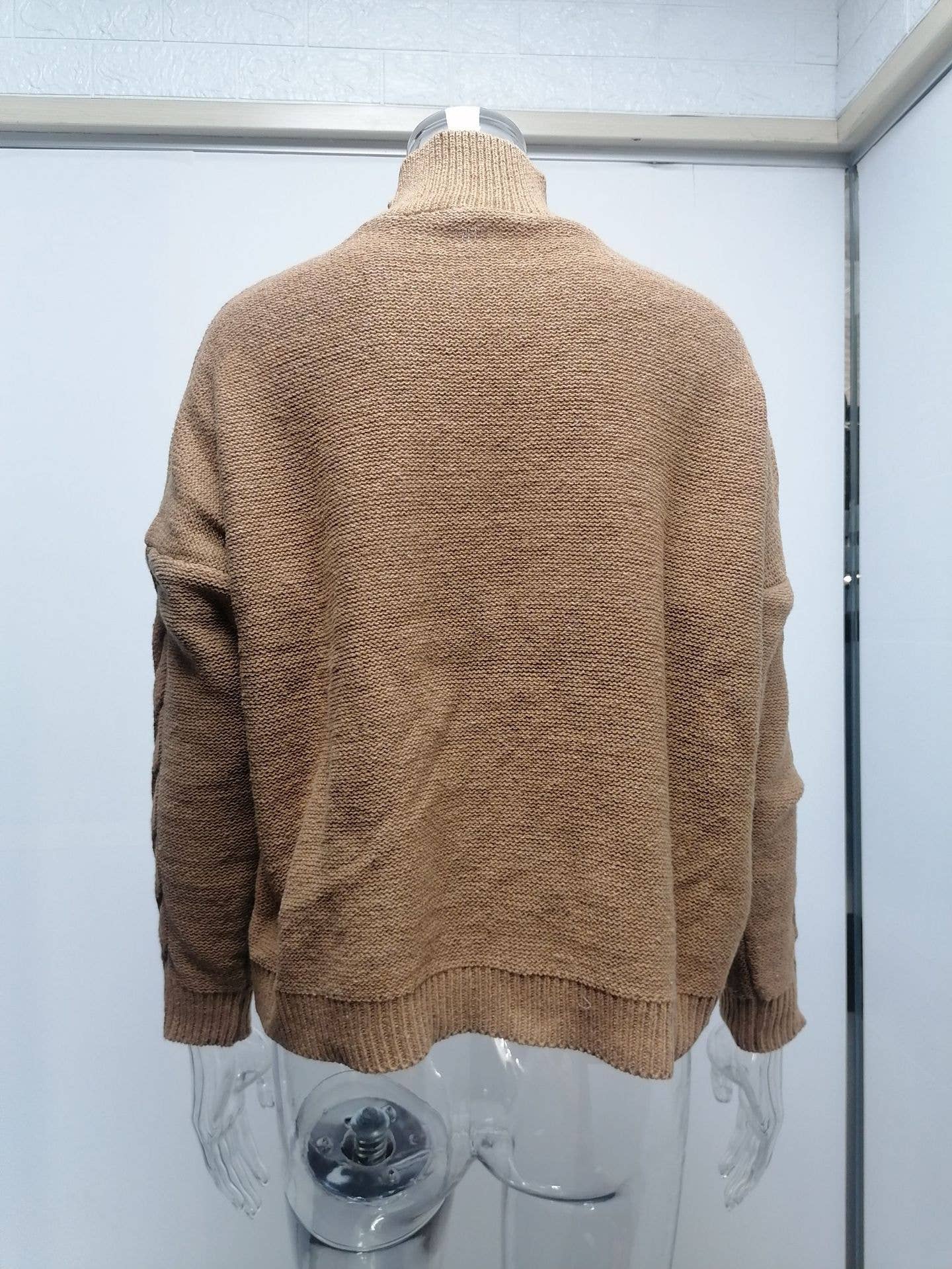 SOLID COLOR TURTLENECK LONG-SLEEVED SWEATER