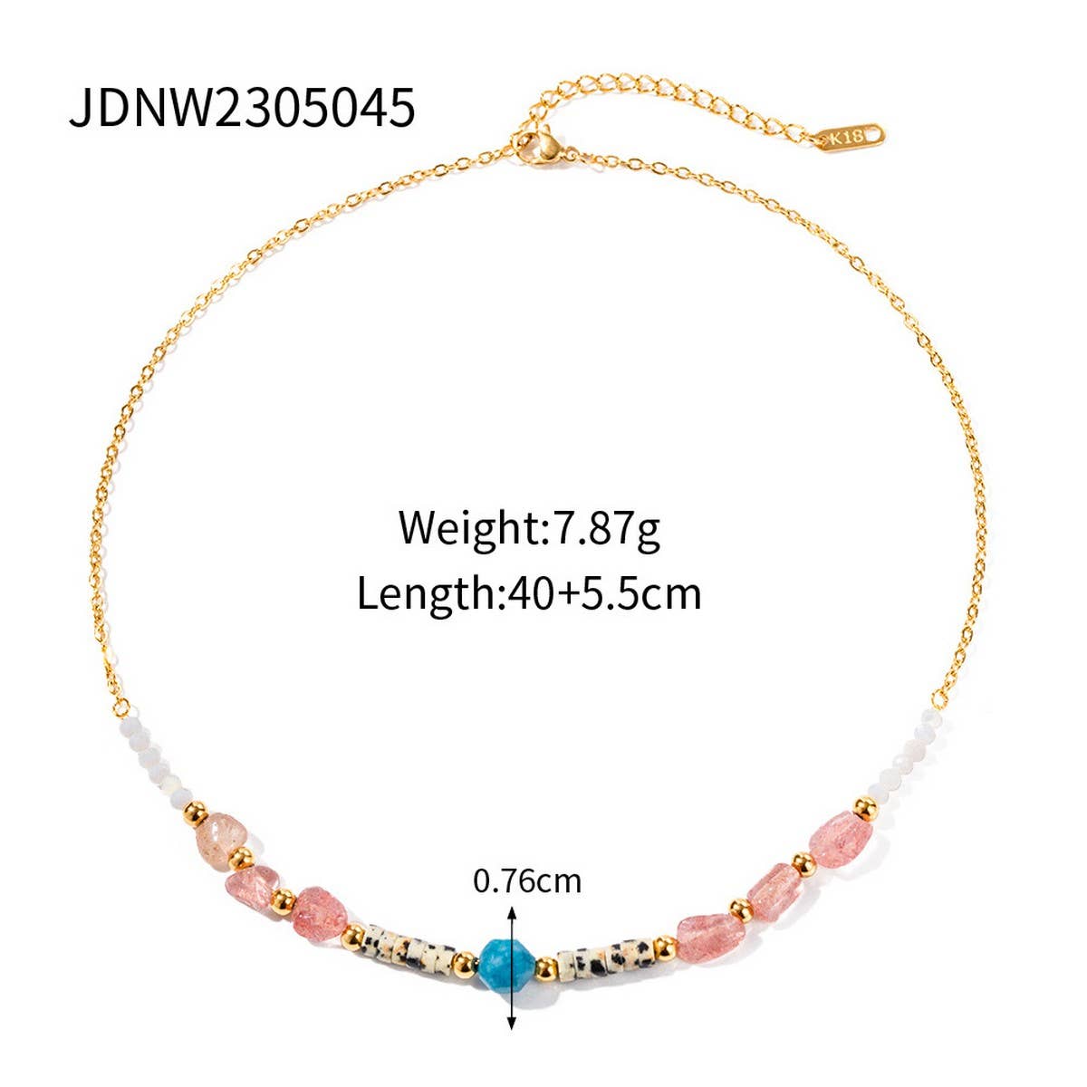 COLORFUL RETRO TEMPERAMENTSWEET CLAVICLE CHAIN