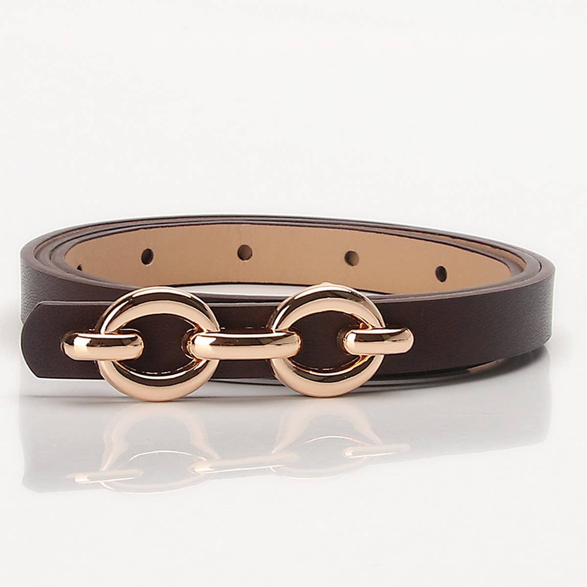CLASSIC SIMPLE CHAIN BELT BUCKLES THIN BELTS_CWABE0397