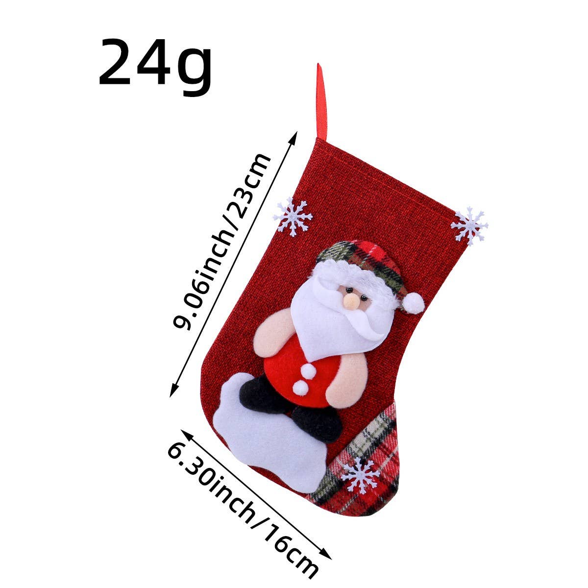 CHRISTMAS STOCKING CANDY GIFT BAG LARGE DECORATION