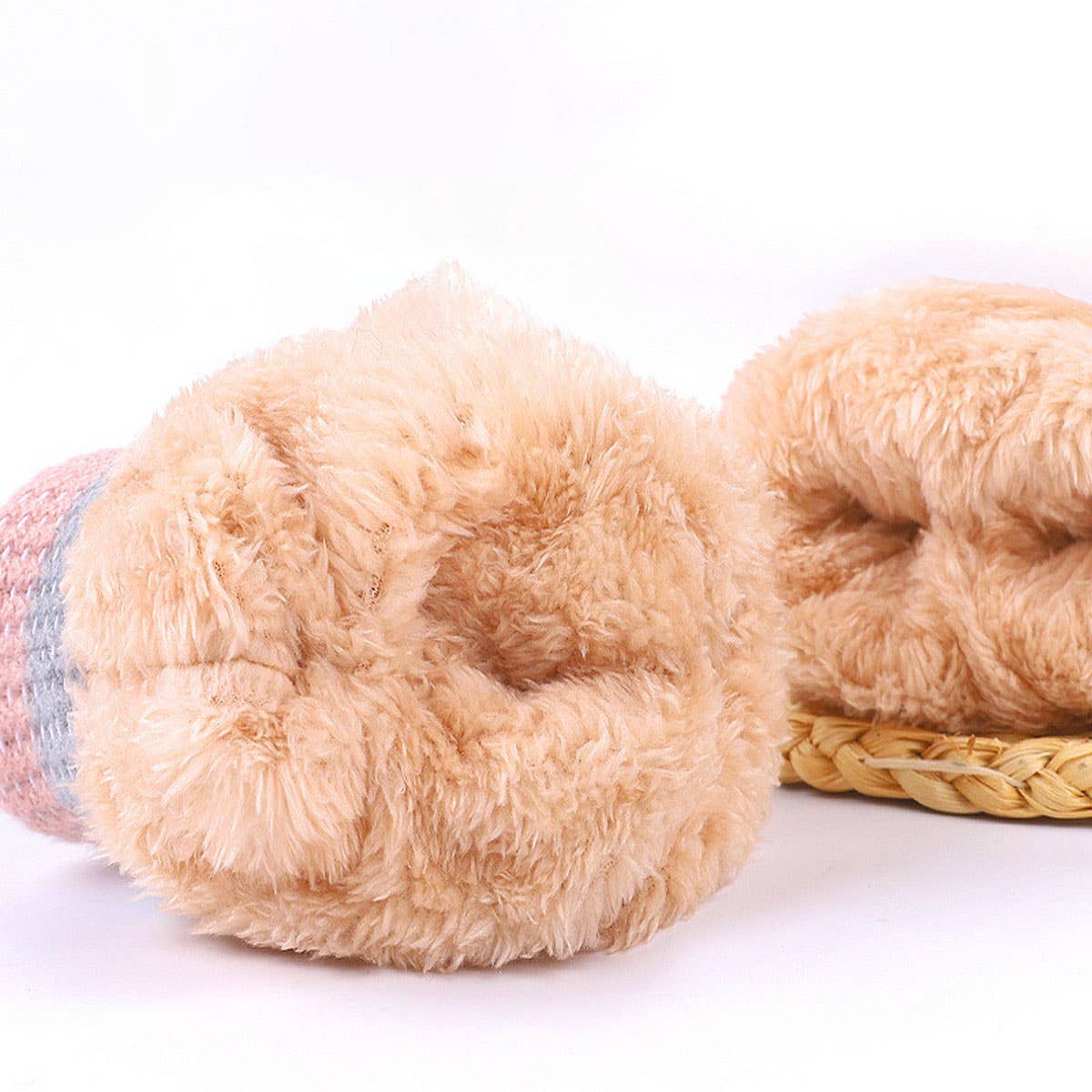 DOUBLE-LAYER KNITTED TOUCHSCREEN FLEECE GLOVES_CWAG0235