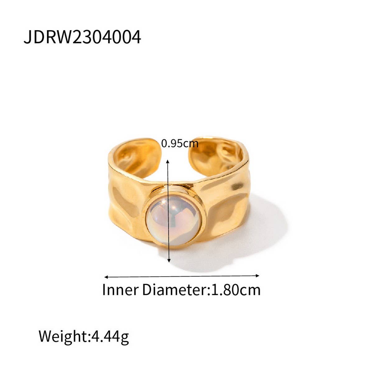GOLD-PLATED RING WITH COLORED NATURAL STONES