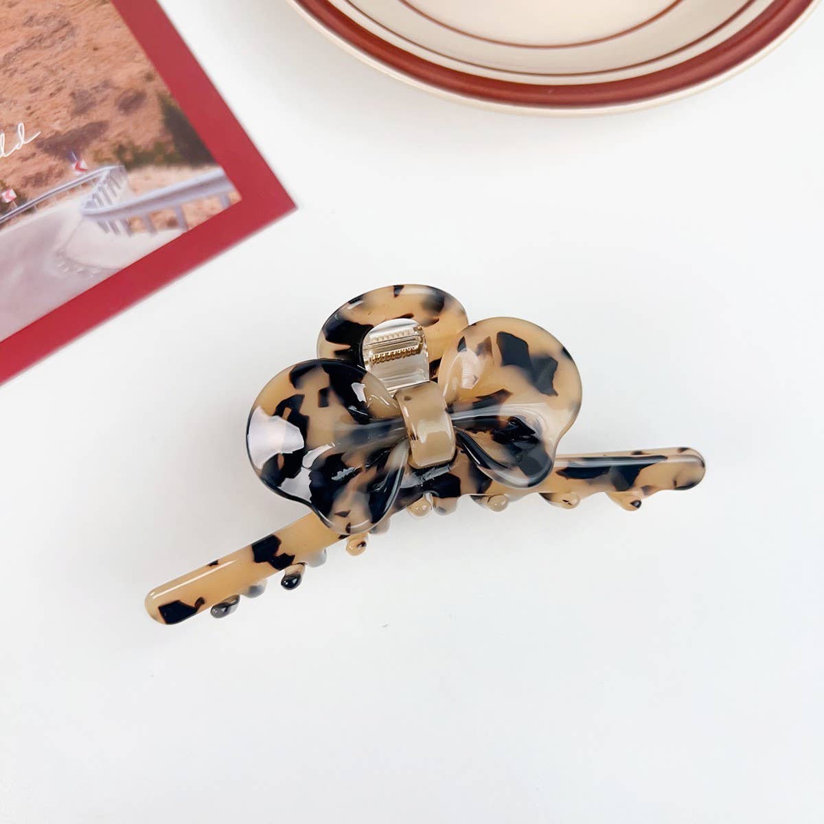 AESTHETIC AND HIGH-END SWEET BOW HAIRPIN_CWAHA1587