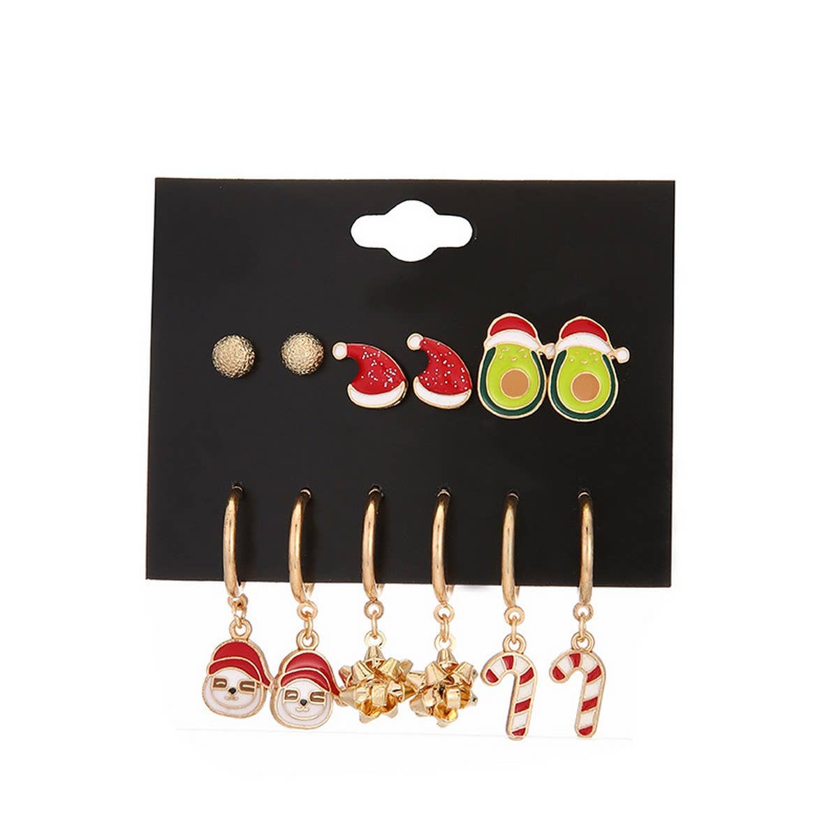 CUTE CHRISTMAS ALLOY EARRINGS SET FOR WOMEN