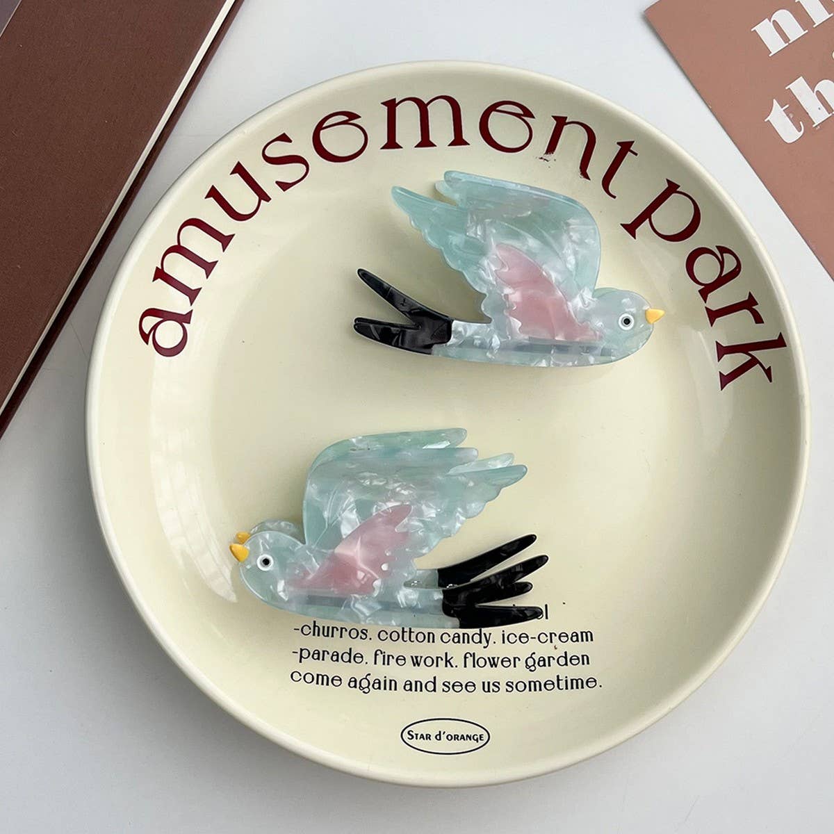 Acetate Clip??œChic Colorblock Style_CWAHA5827