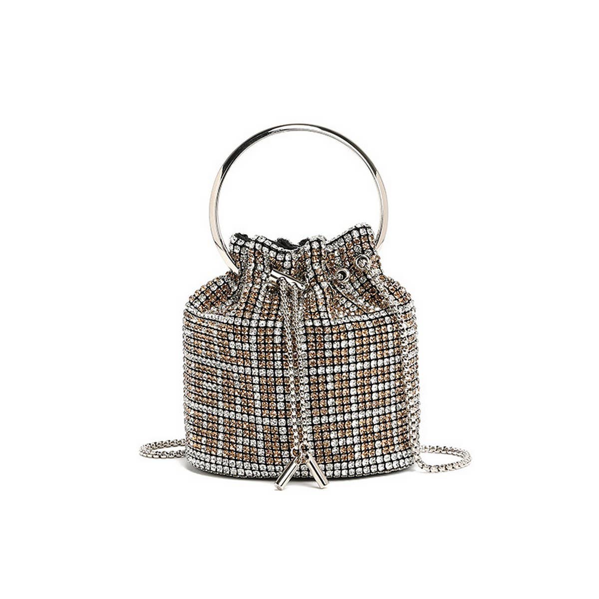 NEW FASHION CHAIN RHINESTONE EVENING BUCKET BAG_CWAB3583