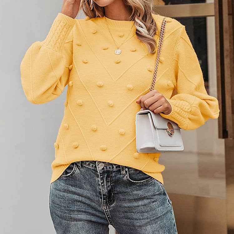 Hairball Loose Long-Sleeved Pullover Sweater