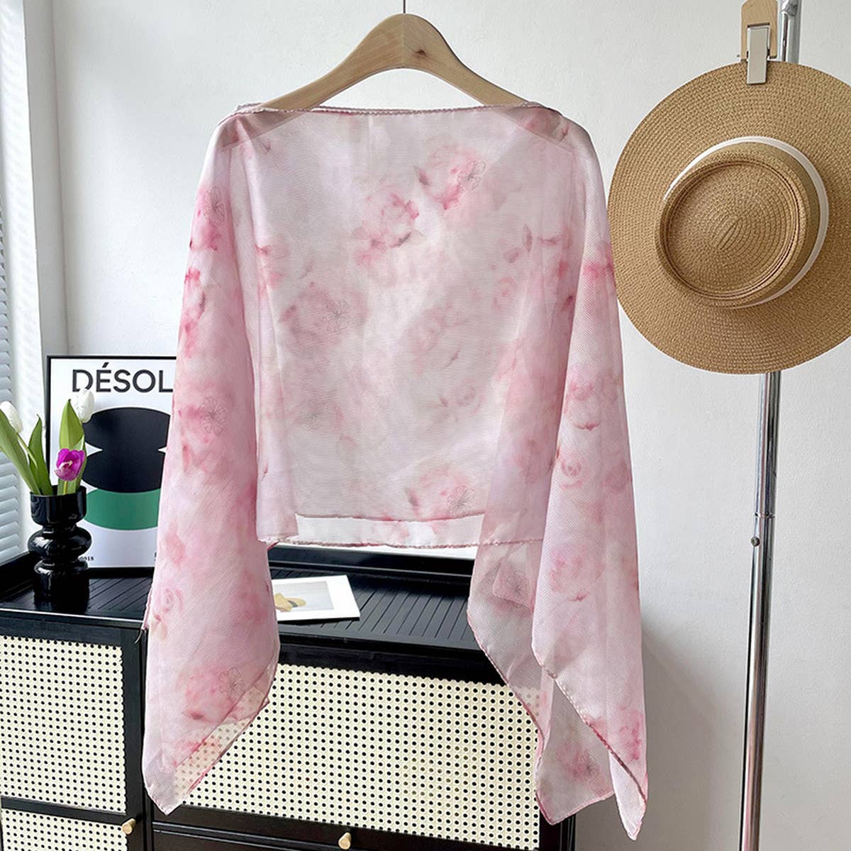 SUN PROTECTION ROUND NECK LOOSE SLIMMING SHAWL