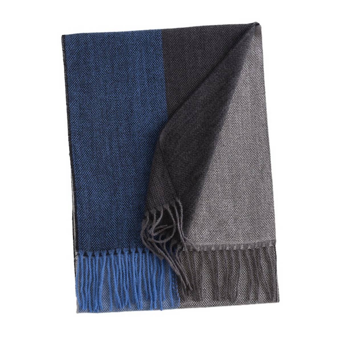 Men's Plaid Colorblock Scarf - Winter Warm Style